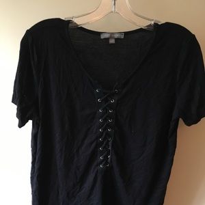 black corset front top!